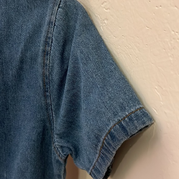 Polly denim belted shorts jumper - EUC - size 4 - Picture 7 of 8